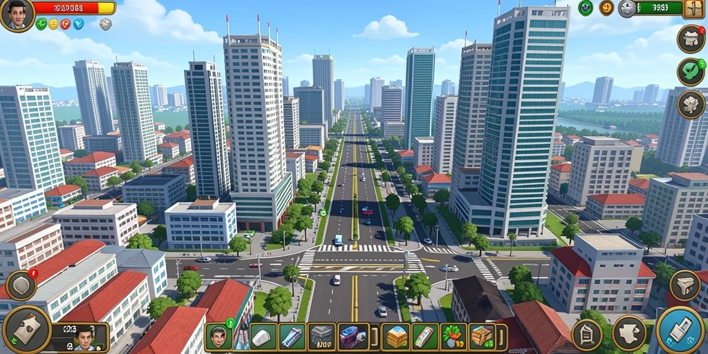 Screenshot yang menampilkan berbagai mode permainan.